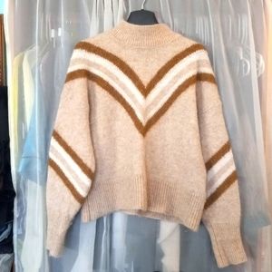 & Other Stories mock neck sweater, size small